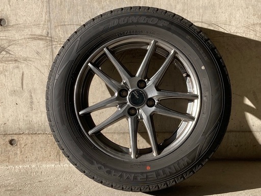 スタッドレスタイヤ 195/65R/16 4本セット 中古 スタッドレス タイヤ ホイール 4本セット 16インチ 6.0J×16 45