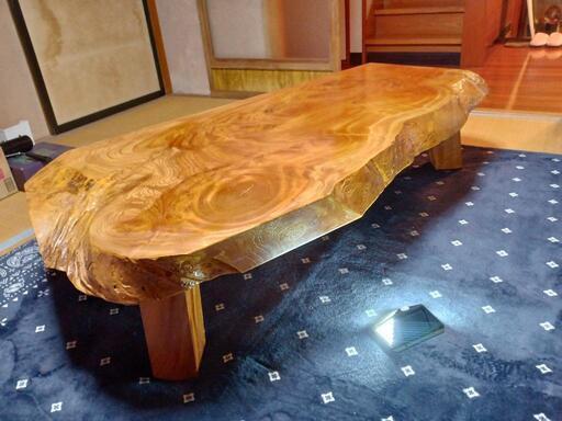 希少高級木材一枚物座卓格安で 値下げ】高級銘木 高級木材 一