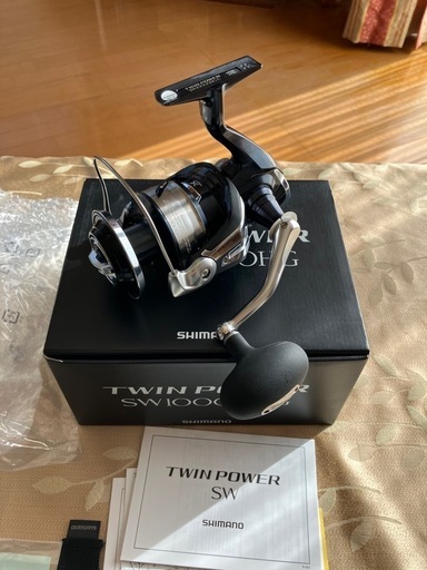シマノ　21 ツインパワー SW 10000HG　純正、ゴメクサスハンドルノブ付 シマノ 21 ツインパワー SW 10000HG 純正、ゴメクサスハンドルノブ付