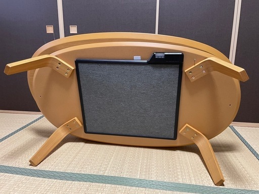本日〜1/5限定】無印良品 楕円形 こたつ 134×77×H35cm 2018年製 