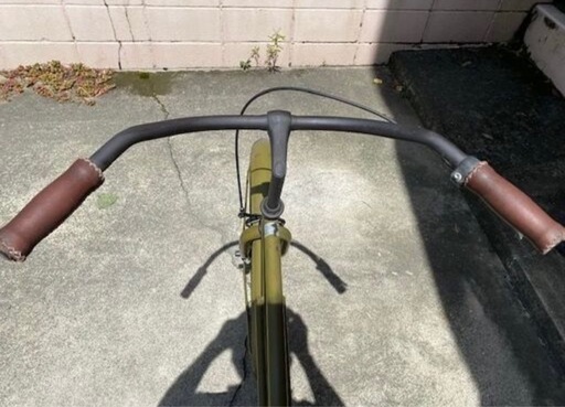 自転車 24KB-6SPEED マットカーキー レインボー ビーチクルーザー 24 