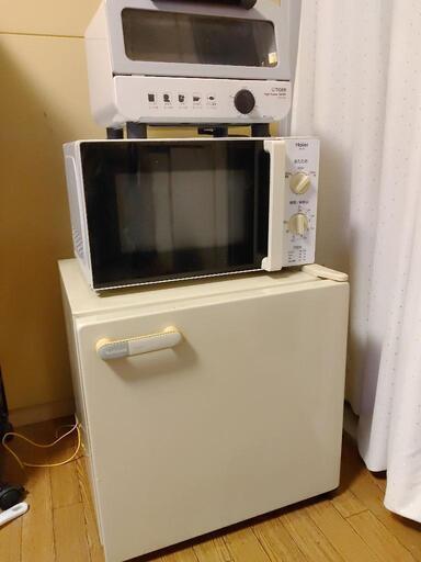 値下げしました！1ドア冷蔵庫＋電子レンジ＋オーブン