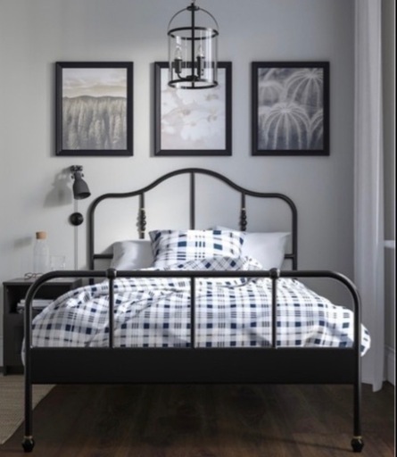 LOWYA 北欧風 ダブルベッドフレーム 送料込】LOWYA ベッドフレーム