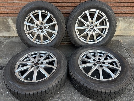 バリ溝 プリウス スタッドレスタイヤホイール4本セット バリ溝