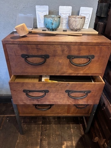 北海道民藝家具 内桐和ダンス 傷あり GMGN23○伝統工芸士 頓所芳男作