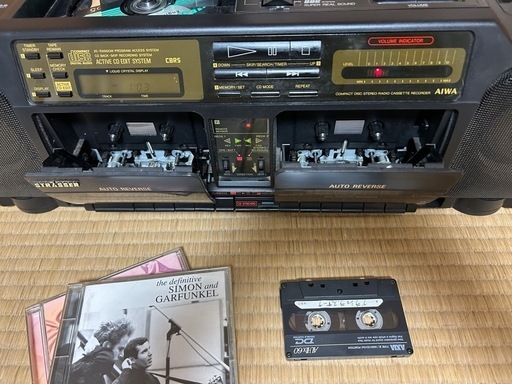 希少昭和レトロCD Wラジカセ（SHARP シャープ QT-450CD