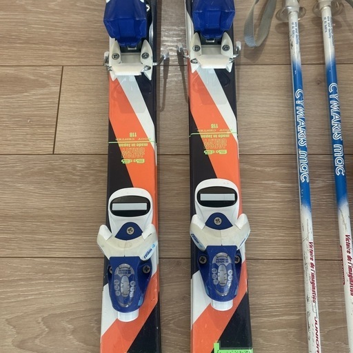 KAZAMA】SPAX J スキー116cm ジュニア ブルー KAZAMA SPAX-J Rocker