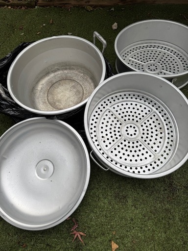 アルミ製蒸し鍋　内径40cm