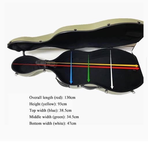 新品未使用】チェロケース 未使用・送料込】チェロケース ハードケース