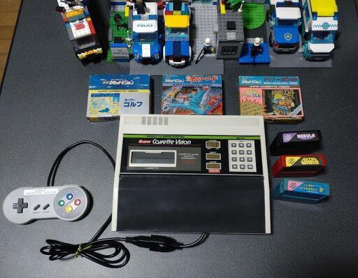 売り切れ必至！ スーパーカセットビジョン本体 スーファミ流用コントローラー その他