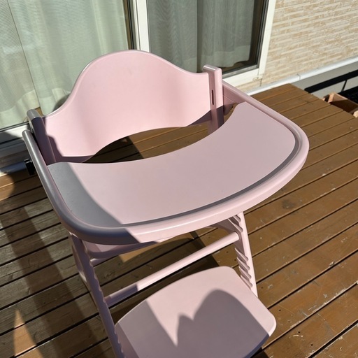 大和屋 アッフルチェア テーブル ガード付 ピンク | 大和屋 の 大和屋