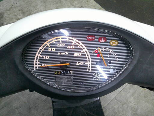 YAMAHA JOG-DX2 白 エンジン始動動画 自賠責保険で乗れます 半額配送