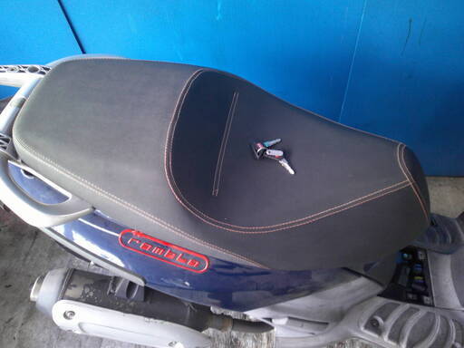 デルビ ランブラ250i 青 エンジン始動確認 自賠責保険で乗れます 半額