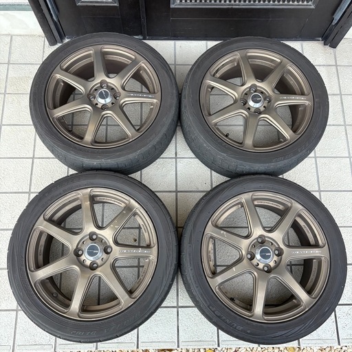 美品WORK EMOTION タイヤ付き4本セット