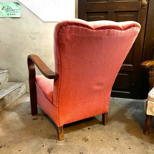 アンティーク 1人掛けソファ ベロア地 札幌市西区 山の手 モノココ