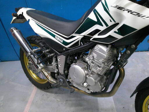 YAMAHA セロー250-2 白/緑 格安提供車 半額配送キャンペーン クランキング確認済み 期間限定 現状渡し諸経費￥0- 横浜 P-Yard YAMAHA セロー250-2 白/緑 格安提供車 半額配送キャンペーン ク