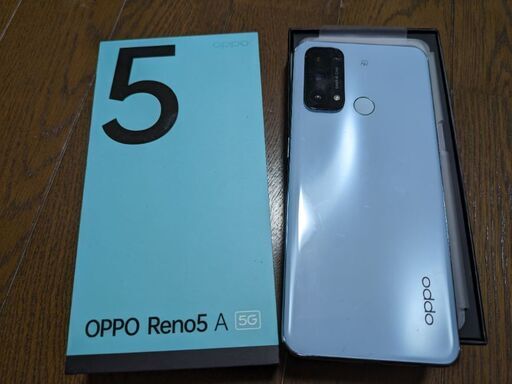 美品★OPPO Reno5 A sim free　アイスブルー 128GB OPPO Reno5 A アイスブルー
