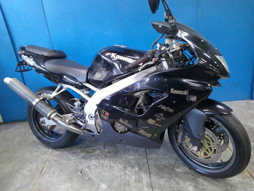 KAWASAKI ZX-9R 黒 エンジン始動動画 車検取得で乗れます 半額配送