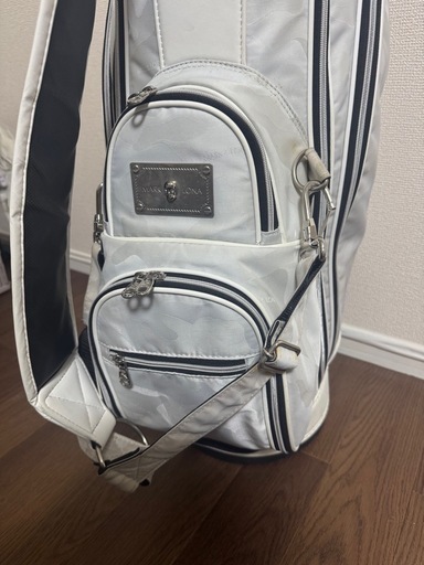 MARK & LONA ゴルフキャディバッグ ホワイトカモフラ柄9.0型 MARK