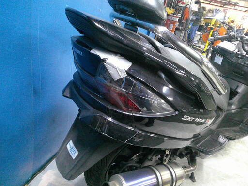 SUZUKI スカイウェイブ250S-3 黒 格安提供車 エンジン始動動画 半額配送キャンペーン 限定 現状渡し諸経費￥0- 横浜 P-Yard SUZUKI スカイウェイブ250S-3 黒 格安提供車 エンジン始動動画 半額