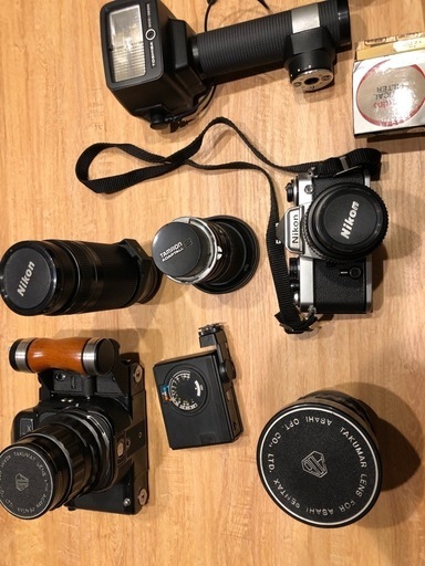 【古いカメラ一式】ASAHI PENTAX SPOTMATIC、取説他 ASAHI PETNTAX その他一式まとめて 古いカメラ一式】ASAHI PENTAX