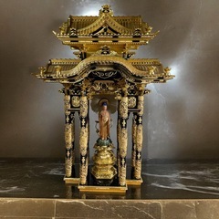 古い 木製 厨子 仏教美術 古美術 古道具 アンティーク オブジェ 古い 木製 厨子 嵌め込み式 古美術 古道具 アンティーク