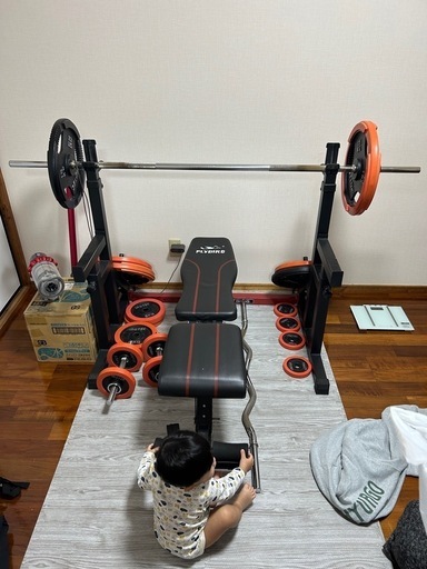 Amazon.co.jp: HappyCiel ホームジム セット 5kg～最大80kg ホーム 