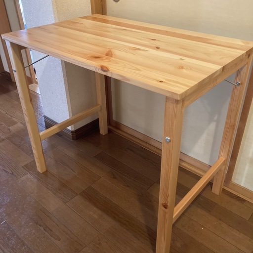 ニトリ PCデスク引き出し付 ニトリ デスクエリン 引き出し付き 幅90cm