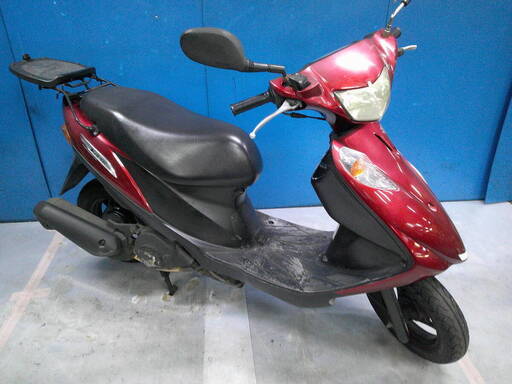 SUZUKI アドレスV125G 赤 格安提供車 エンジン始動確認 半額配送キャンペーン 期間限定価格 現状渡し諸経費￥0- 横浜 P-Yard SUZUKI アドレスV125G 赤 格安提供車 エンジン始動確認 半額配送