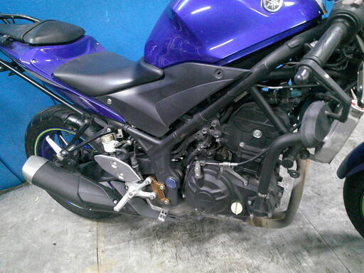 YAMAHA YZF-R3A 銀/青 車検予備検対応車 エンジン始動動画 半額配送