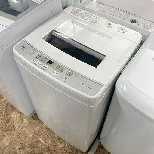引取限定価格】AQUA 洗濯機 AQW-S60H 2020年製 6キロ