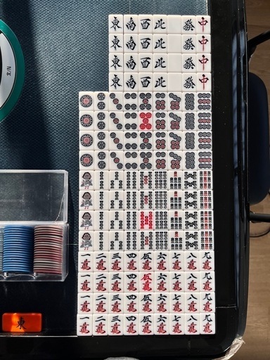 麻雀卓 全自動 28mm麻雀牌とパイプ椅子 セット