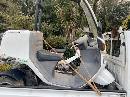 ジャイロキャノピー、リトルカブ2台で