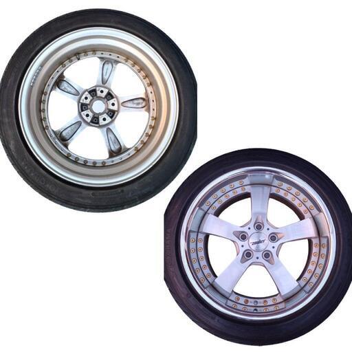 Z34用 ホイールタイヤセット 【前 225/50R18】【後 245/45R18】