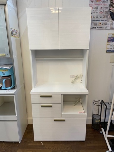 ☆ジモティ割あり☆ ニトリ 食器棚 ダークブラウン H201×W80×D51 ☆ジモティ割あり☆ ニトリ 食器棚 ダークブラウン H201×W80×D51