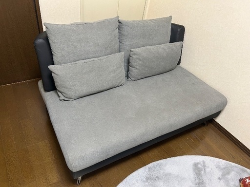 ニトリ 【西日本・九州専用商品】[幅215cm] 布張りカウチソファベッド 