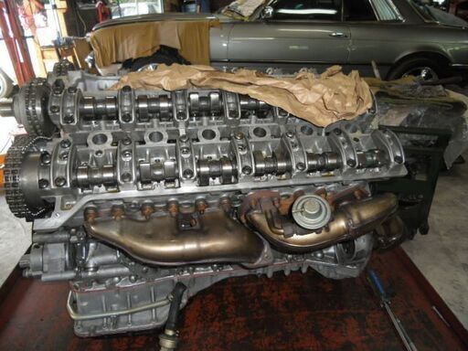 Mベンツ129-600SLリビルトコンプリートエンジン各種販売