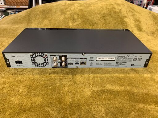 安心の動作保証有?パナソニック HDD容量1TBの2チューナー搭載