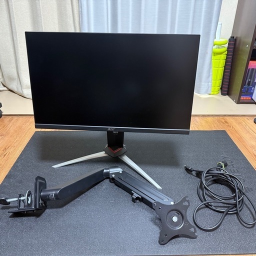 IO-DETA240hz24.5インチゲーミングモニター　モニターアーム付 24.5インチ240Hzゲーミングモニター＋モニターアーム JAPANNEXT