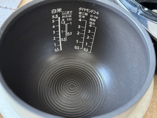 13万円TOSHIBA 真空圧力 IH炊飯器 備長炭 かまど本羽釜 RC-10ZWL