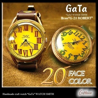 【選べる20種類♪】手作り時計職人ブランド【GaTa】ゴールドブ...