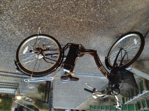 買ったばかり電気アシスト自転車26インチ