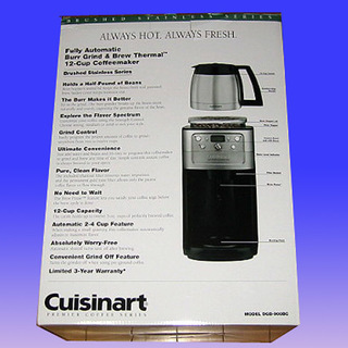 新品／送料無料★クイジナート 豆挽付き コーヒーメーカー★DGB-900