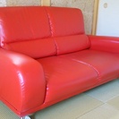 (商談中)再出品 美品真っ赤のソファー