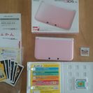 3DSLLホワイト×ピンク本体とソフト２つ　美品