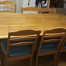 ６人掛テーブル＋椅子６脚