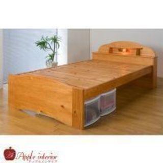 宮付きすのこベッド セミダブル