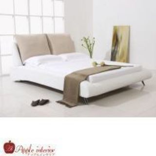 CURVATURE-BED ダブルベッド 白 ポケットマット付