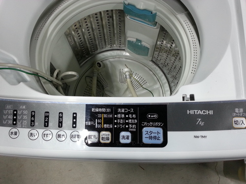 日立全自動洗濯機　NW-7MY 7kgタイプ 2012年製品
