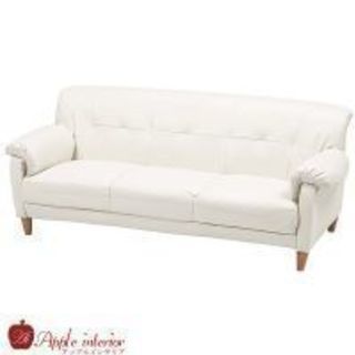 オーガ 3人掛 白